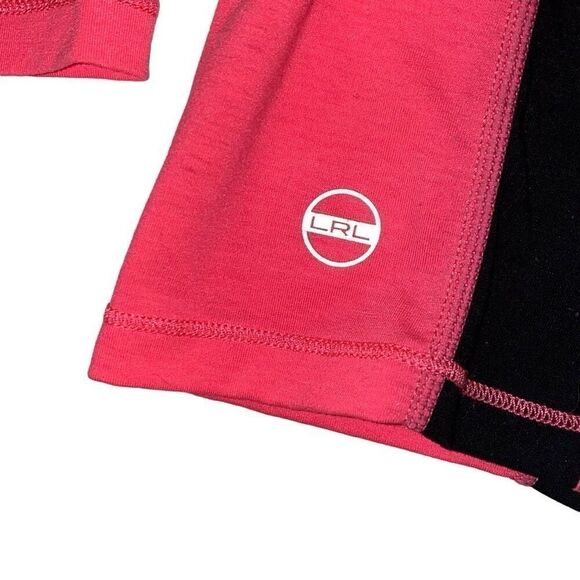 Lauren Ralph Lauren Neon Pink and Black Active Top Long Sleeve Stretch Medium - Picture 3 of 6